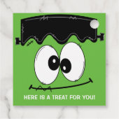 Frankenstein Birthday Party Halloween Bedankjes Labels (Achterkant)