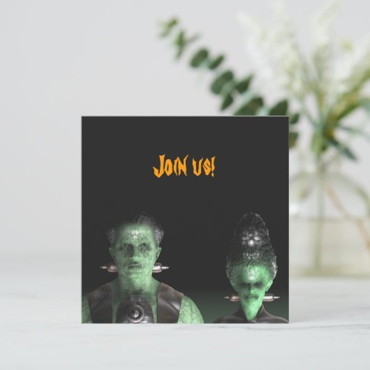 Frankenstein & Bride - Invitation à la fête d'Hall (Debout devant)