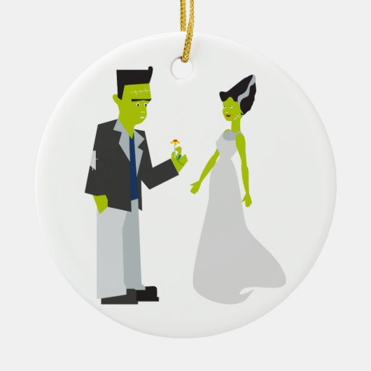 Frankenstein & Bride Keramisch Ornament (Voorkant)
