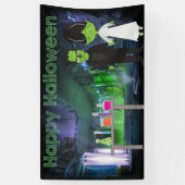 Frankenstein & Bride Spandoek (Verticaal)