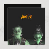 Frankenstein & Bride - Uitnodiging van de Partij v (Voorkant / Achterkant)