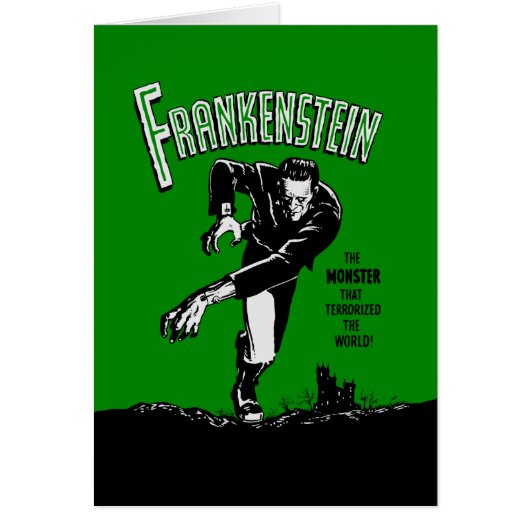 Frankenstein - Carte de voeux / Halloween (Devant)