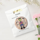 Frankenstein Cookie Sleeve Bedankzakje (Gezegeld)