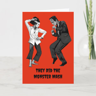 Frankenstein Dansende Halloween Kaart