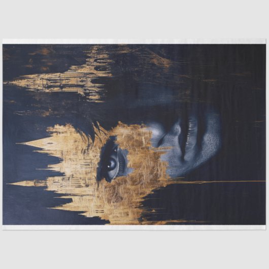 Frankenstein Decoupage Tissue Paper Tissuepapier (Voorkant)