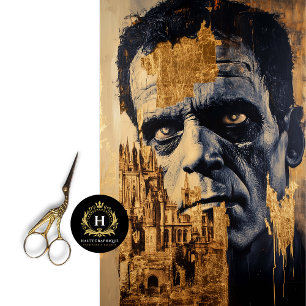 Frankenstein decoupage tissuepapier