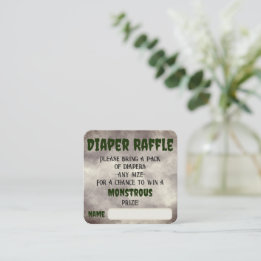 Frankenstein Diaper Raffle Informatiekaartje