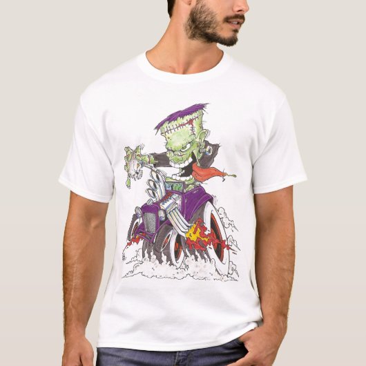 Frankenstein Drag Racing T-shirt (Voorkant)