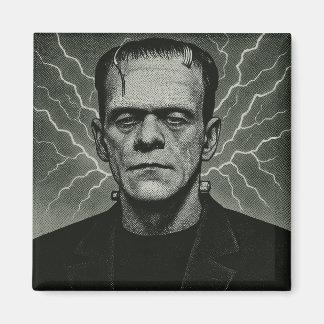 Frankenstein Electricity Art Magneet
