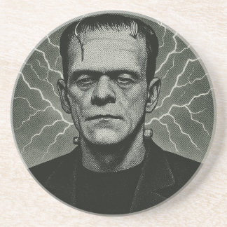 Frankenstein Electricity Art Zandsteen Onderzetter