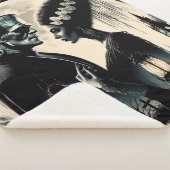 Frankenstein en de bruid van Frankenstein Blanket Sherpa Deken (3/4)