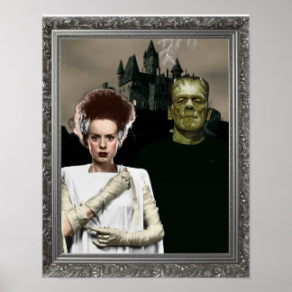 Frankenstein en zijn Bruid Poster