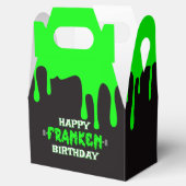 Frankenstein Gelukkige Verjaardag Halloween Groen  Bedankdoosjes (Geopend)