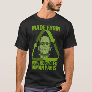 Frankenstein gemaakt van 100 gerecycleerde menseli t-shirt