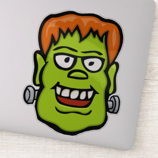 Frankenstein gezicht | Halloween monster Sticker (Detail)
