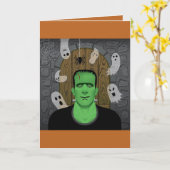 Frankenstein & Ghosts Kaart (Gele Bloem)
