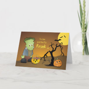 Frankenstein Grappige Halloween Groet Kaart