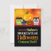 Frankenstein Halloween Costume Fête Invitation (Devant)
