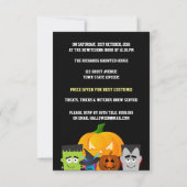 Frankenstein Halloween Costume Fête Invitation (Dos)