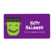 Frankenstein Halloween Étiquettes (Devant)