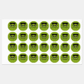 Frankenstein Halloween Face Labels (Vel)