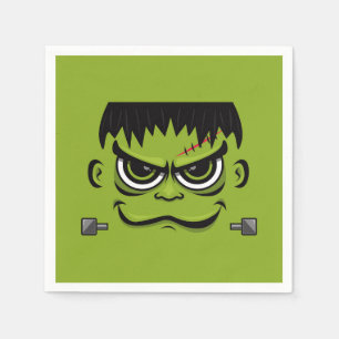 Frankenstein Halloween Face Servet