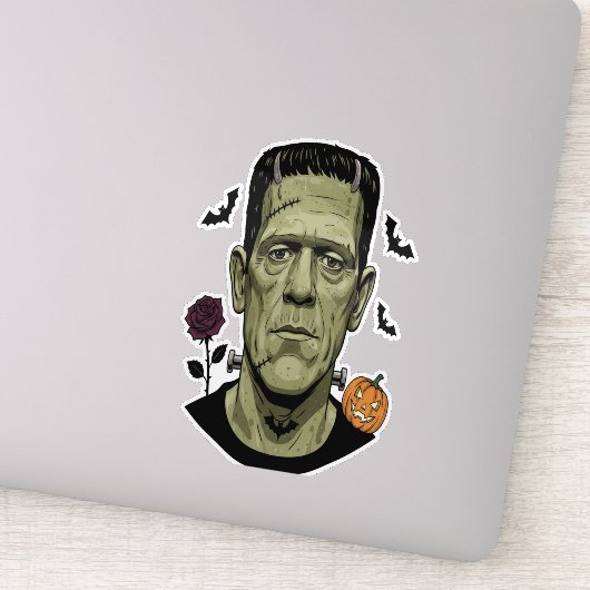 Frankenstein Halloween illustratie griezelig Sticker (Detail)