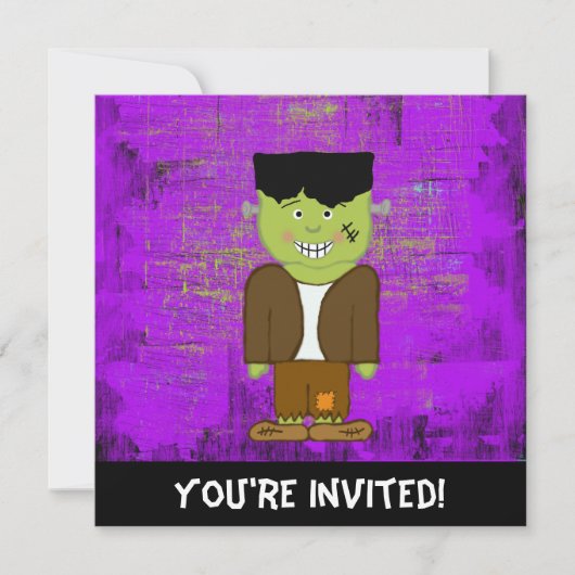 Frankenstein Halloween Invitation (Devant)