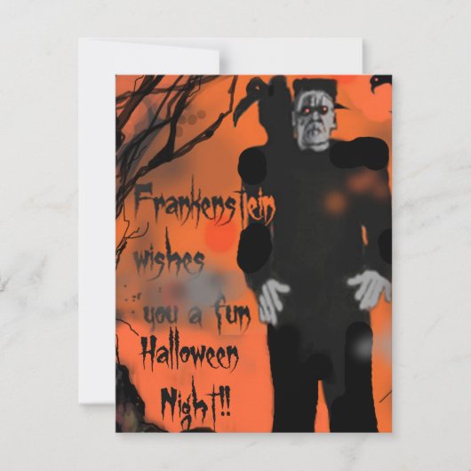 Frankenstein Halloween Party Invitation (Devant)