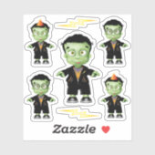 Frankenstein Halloween Sticker (Vel)