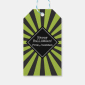 Frankenstein Happy Halloween Cadeaulabel (Achterkant)