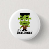 Frankenstein Het is Halloween Ronde Button 3,2 Cm (Voorkant)