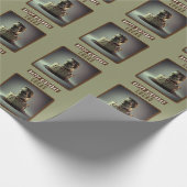 Frankenstein Hoofd Chocolade Cake Cadeaupapier (Hoek)