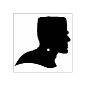 Frankenstein hoofd silhouet kunst stempel (Afrduk)