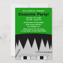 Frankenstein Kinder Halloween Party Invitation Kaart