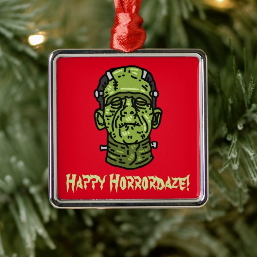 Frankenstein Metalen Ornament (Boom)