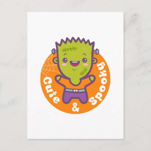 Frankenstein Monster Briefkaart (Voorkant)