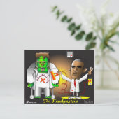 Frankenstein Monster Briefkaart (Staand voorkant)