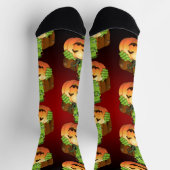 Frankenstein Monster Cartoon met pompoen Sokken (Top)