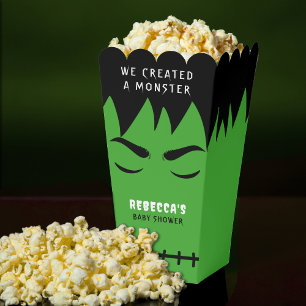 Frankenstein Monster Halloween Baby shower Popcorn Bedankdoosjes