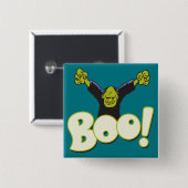 Frankenstein Monster Halloween BOO Kostuum Vierkante Button 5,1 Cm (Voorkant /achterkant)