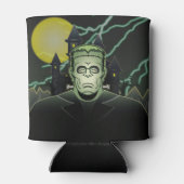 Frankenstein Monster Halloween Castle Lightning Blikjeskoeler (Achterkant)