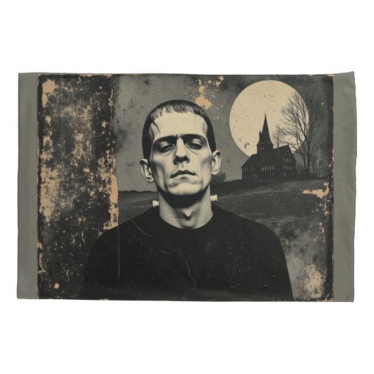Frankenstein Monster Halloween Kussensloop (Achterkant)