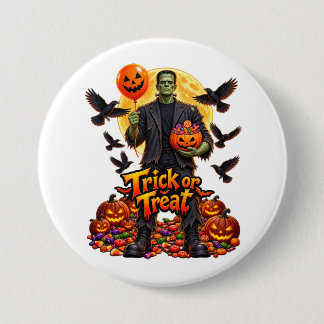 Frankenstein monster Halloween Ronde Button 7,6 Cm