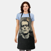 Frankenstein Monster Halloween Schort (Gedragen)