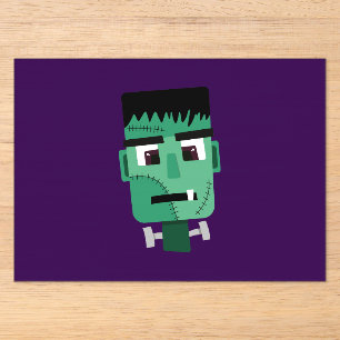 Frankenstein Monster Illustratie Acryl Uitnodigingen