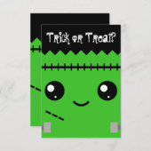 Frankenstein Monster Kaart (Voorkant / Achterkant)