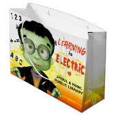 Frankenstein Monster Kleuterschool Bibliotheek Groot Cadeauzakje (Achterkant Gekanteld)