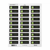 Frankenstein Monster Retouradreslabel Etiket (Full Sheet)