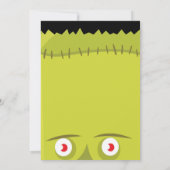 Frankenstein monster spooky halloween kaart (Achterkant)